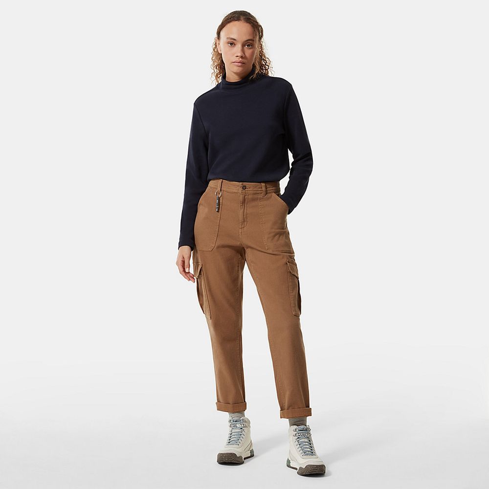 The North Face Pants Womens Australia - The North Face Heritage Cargo Brown (BAR-748526)